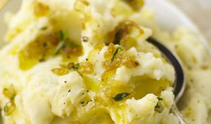 9. Caramelised shallot mash